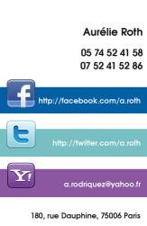 Cartes de visite personnelle 1113 - 98