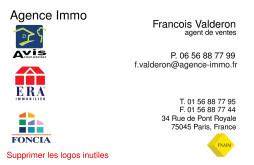 Cartes de visite agence immobilire 1621 - 107