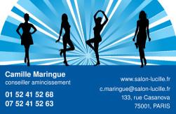 Cartes de visite amincissement 789 - 98