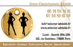 Cartes de visite amincissement 776 - 98