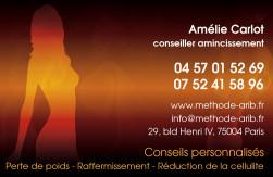Cartes de visite amincissement 784 - 98