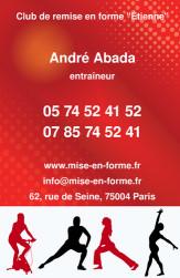 Cartes de visite sport 902 - 98