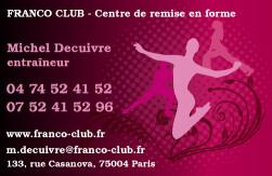 Cartes de visite sport 915 - 107