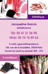 Cartes de visite esthticienne 806 - 107