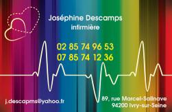 Cartes de visite infirmier 695 - 110