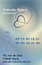 Cartes de visite infirmier 698 - 107