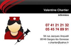 Cartes de visite infirmier 703 - 108