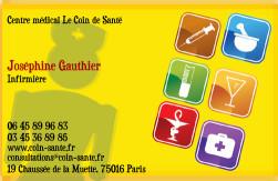Cartes de visite infirmier 704 - 110