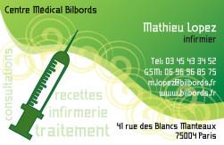 Cartes de visite infirmier 705 - 109