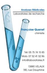 Cartes de visite laboratoire 1182 - 98