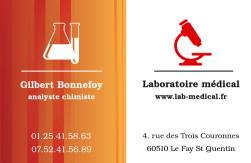 Cartes de visite laboratoire 1185 - 130