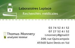 Cartes de visite laboratoire 1186 - 98