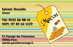 Cartes de visite maon 736 - 107