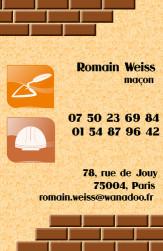 Cartes de visite maon 739 - 107