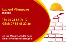 Cartes de visite maon 741 - 120