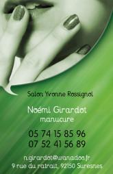 Cartes de visite manucure 862 - 98