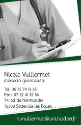 Cartes de visite mdecin 1405 - 107