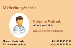 Cartes de visite mdecin 1407 - 109