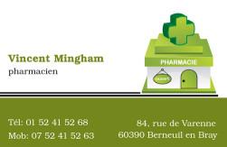 Cartes de visite pharmacie 1167 - 107