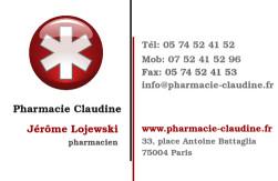 Cartes de visite pharmacie 1170 - 98