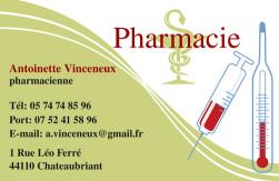 Cartes de visite pharmacie 1175 - 109