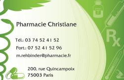 Cartes de visite pharmacie 1177 - 107