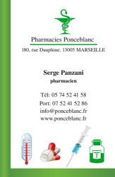 Cartes de visite pharmacie 1181 - 98