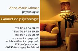 Cartes de visite psychologue 1231 - 83