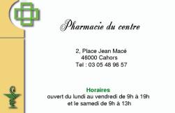 Cartes de visite pharmacie 22 - 104