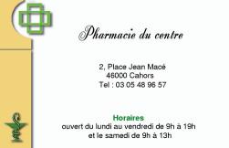 Cartes de visite pharmacie 22 - 107