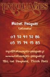 Cartes de visite tatoueur 892 - 98