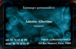 Cartes de visite tatoueur 895 - 98