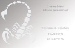 Cartes de visite tatoueur 542 - 98