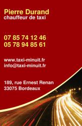 Cartes de visite taxi 684 - 107