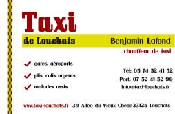 Cartes de visite taxi 1482 - 107